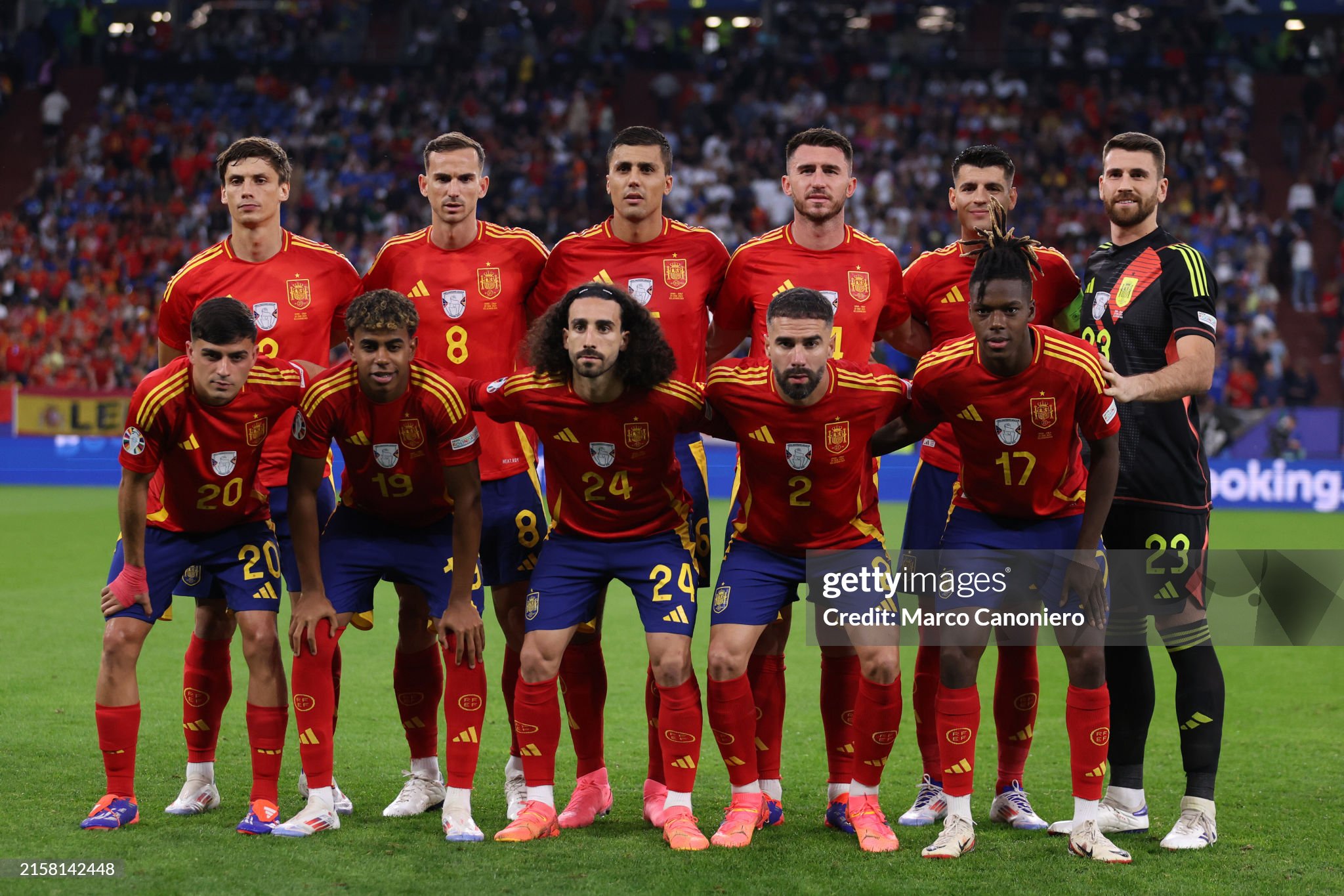 Spain's national football team during Euro 2024