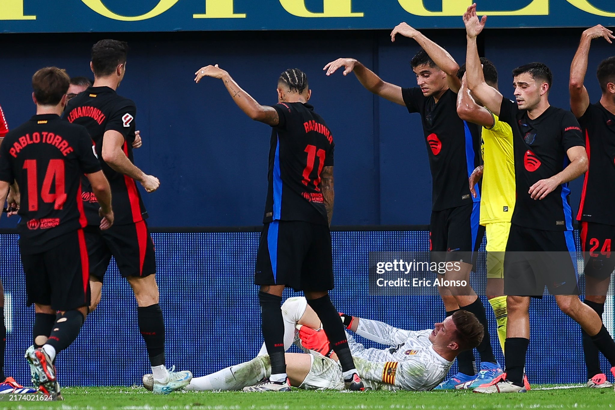 Barcelona goalkeeper Inaki Pena during the Barcelona goalkeeper crisis replacing Marc-Andre ter Stegen in the 2024-25 season.